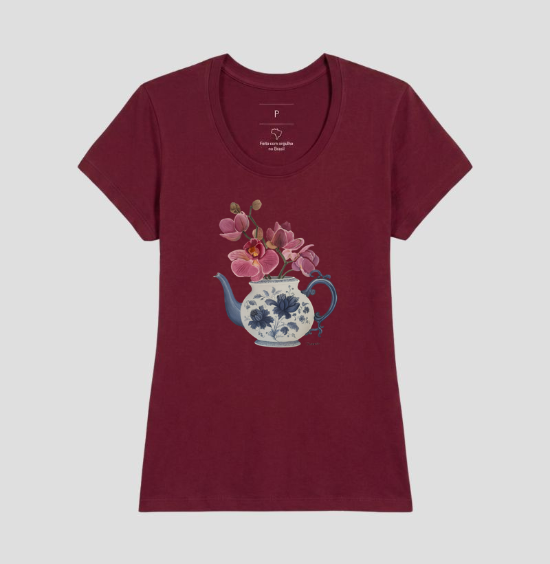 Camiseta Vaso Floral com Orquideas TAANA - Imagem 19