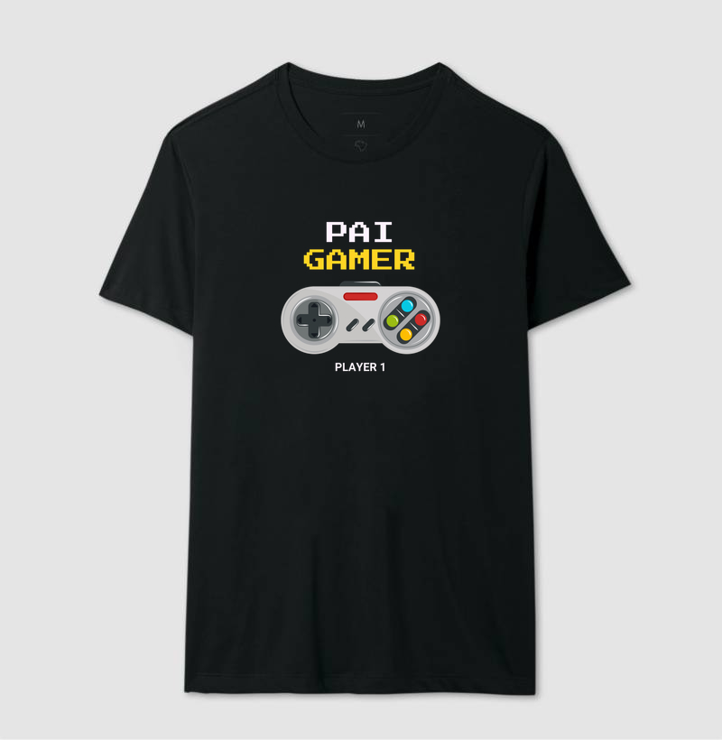 Camiseta Pai Gamer — Player 1 - Imagem 2
