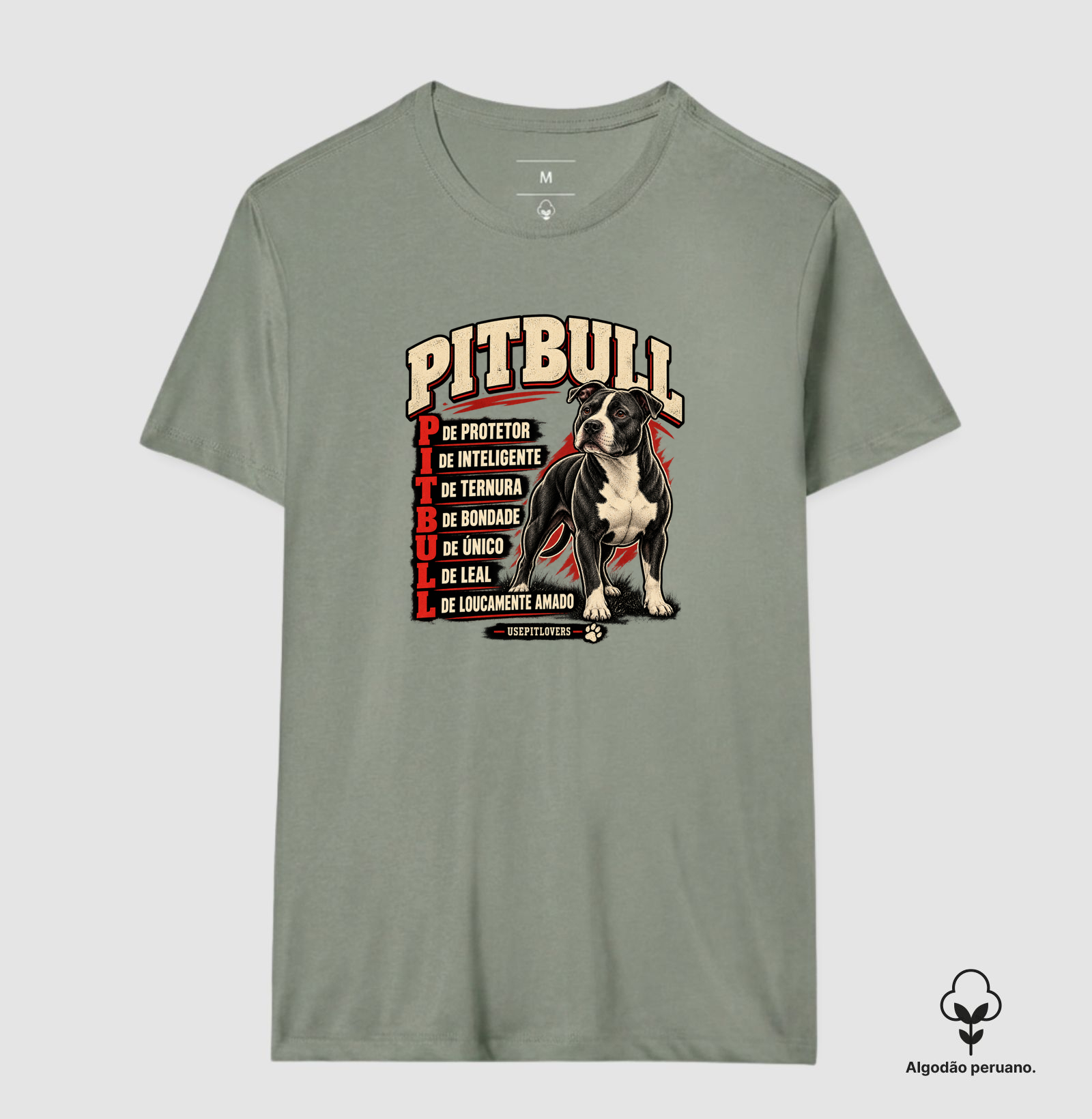 PITBULL P DE PROTETOR, I DE INTELIGENTE, T DE TERNURA, B DE BONDADE, U DE ÚNICO, L DE LEAL, L DE LOUCAMENTE AMADO. - Imagem 7