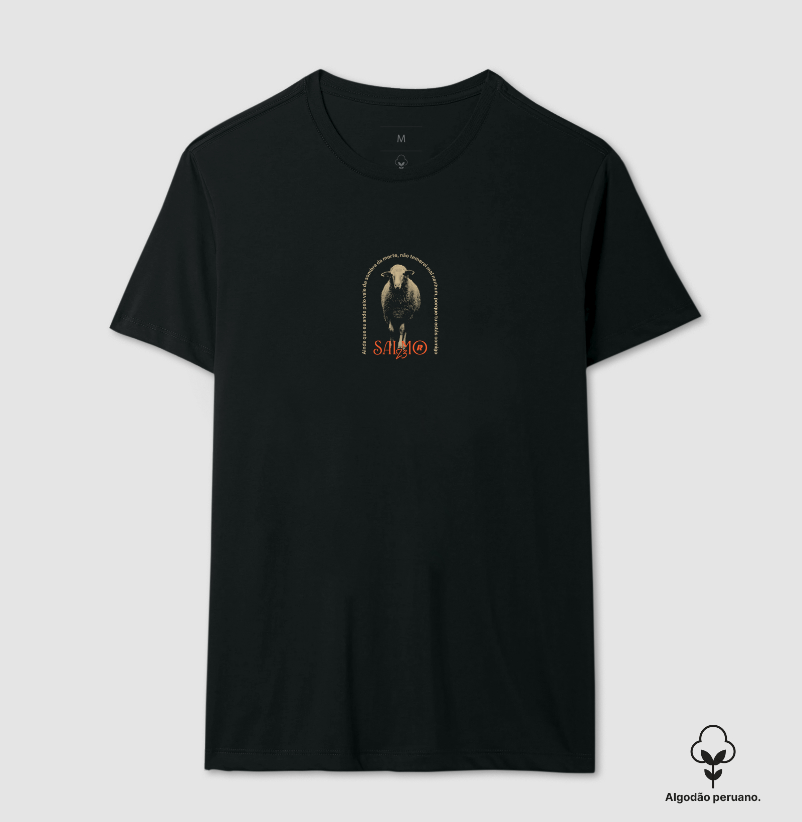 Camiseta SALMO 23 - Algodão Peruano - Imagem 3