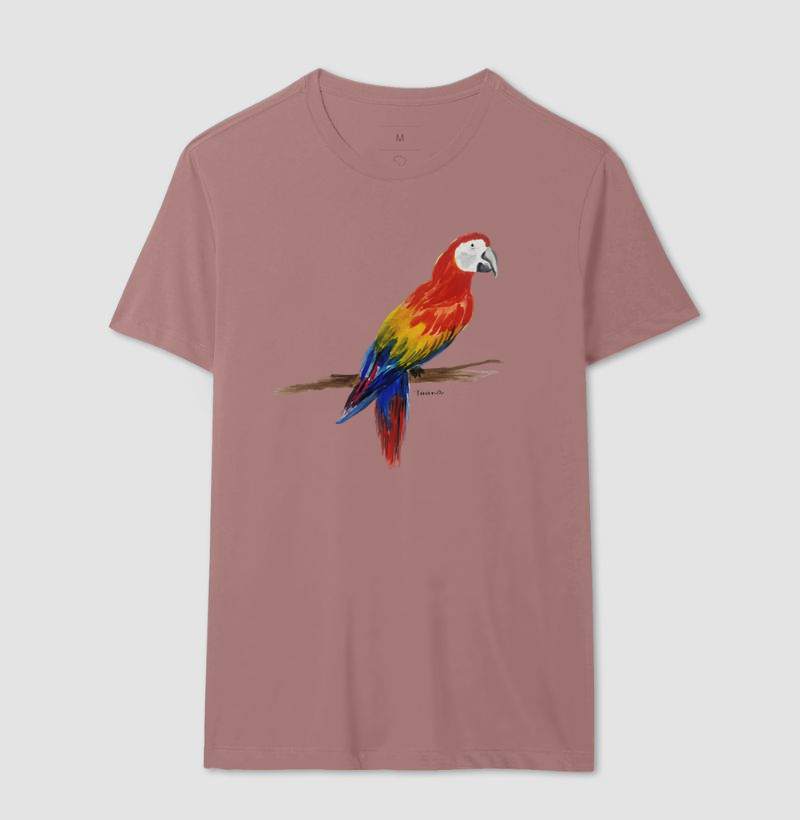 Camiseta Arara-Vermelha – Aves do Brasil - Imagem 16