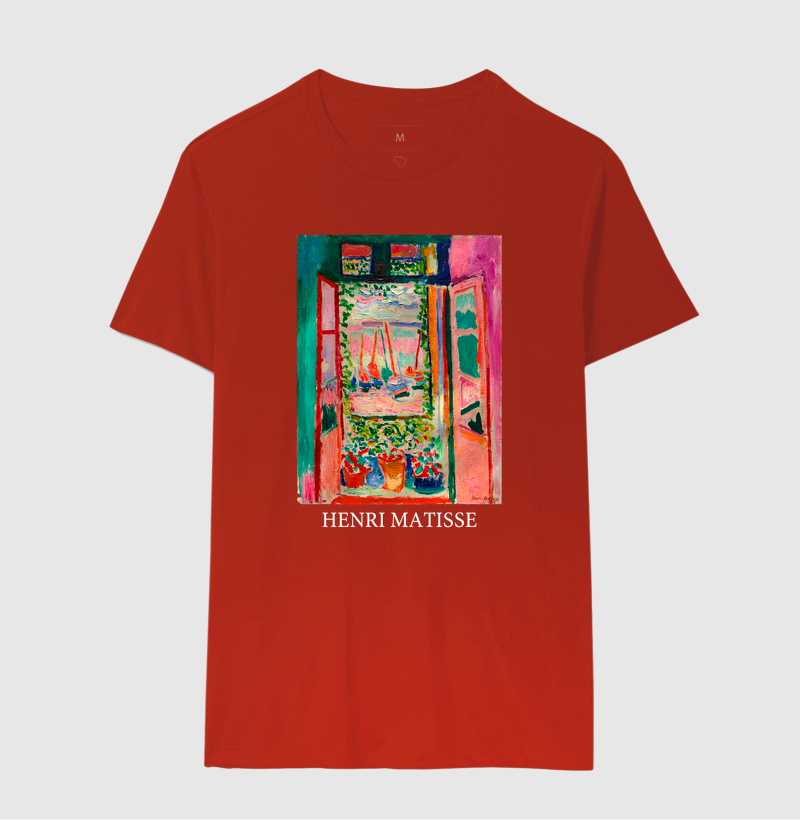 Camiseta Pintura Fauvista A Janela Aberta Matisse  - Imagem 10