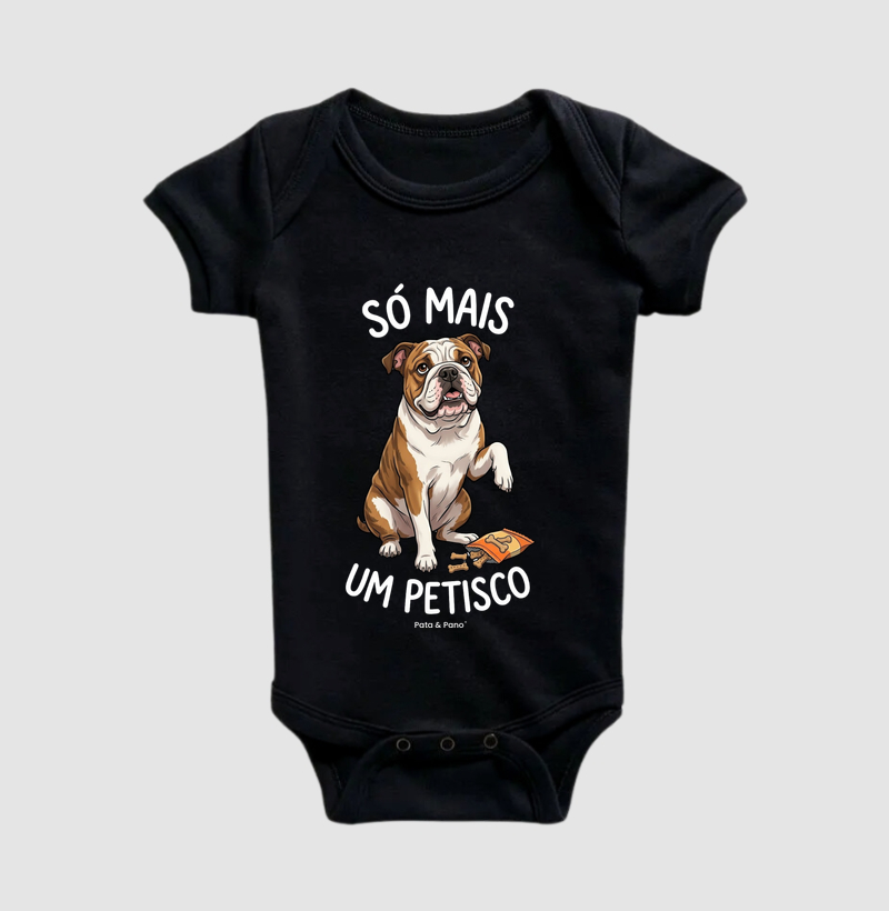 BODY BEBÊ BULLDOGUE INGLÊS PETISCO - Imagem 2
