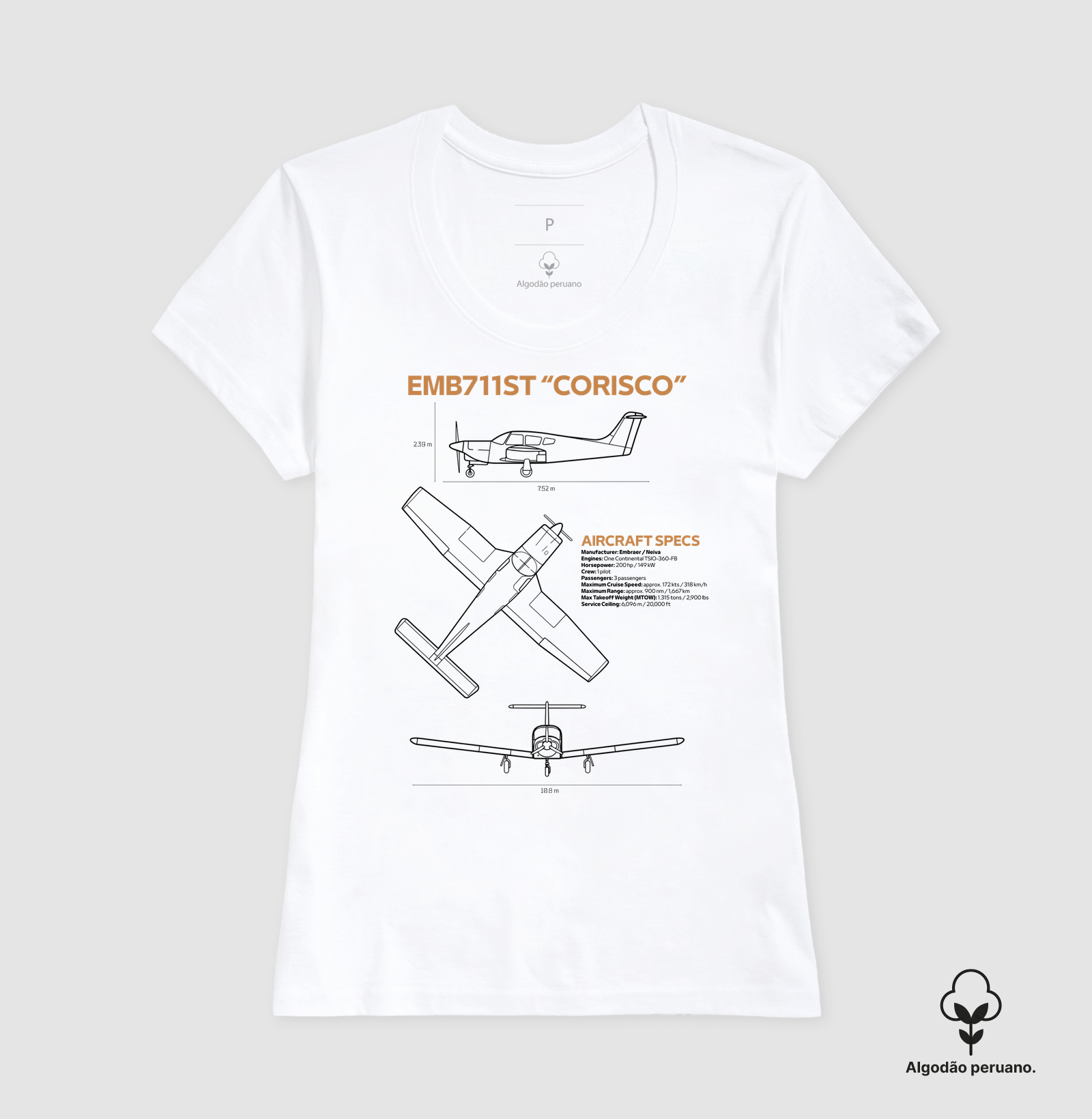 EMB 711ST "Corisco" | Blueprint - Imagem 7