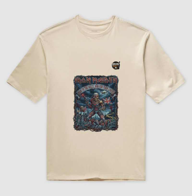 Camiseta Iron Maiden “Run to the Hills” - Imagem 3