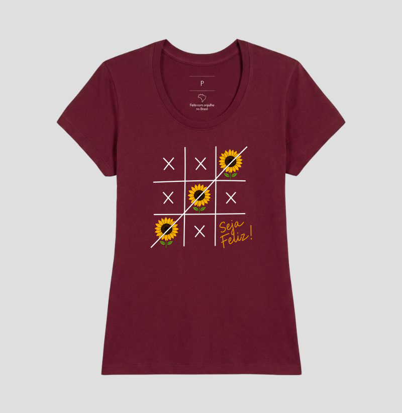 Camiseta Seja Feliz Girassol - Imagem 19