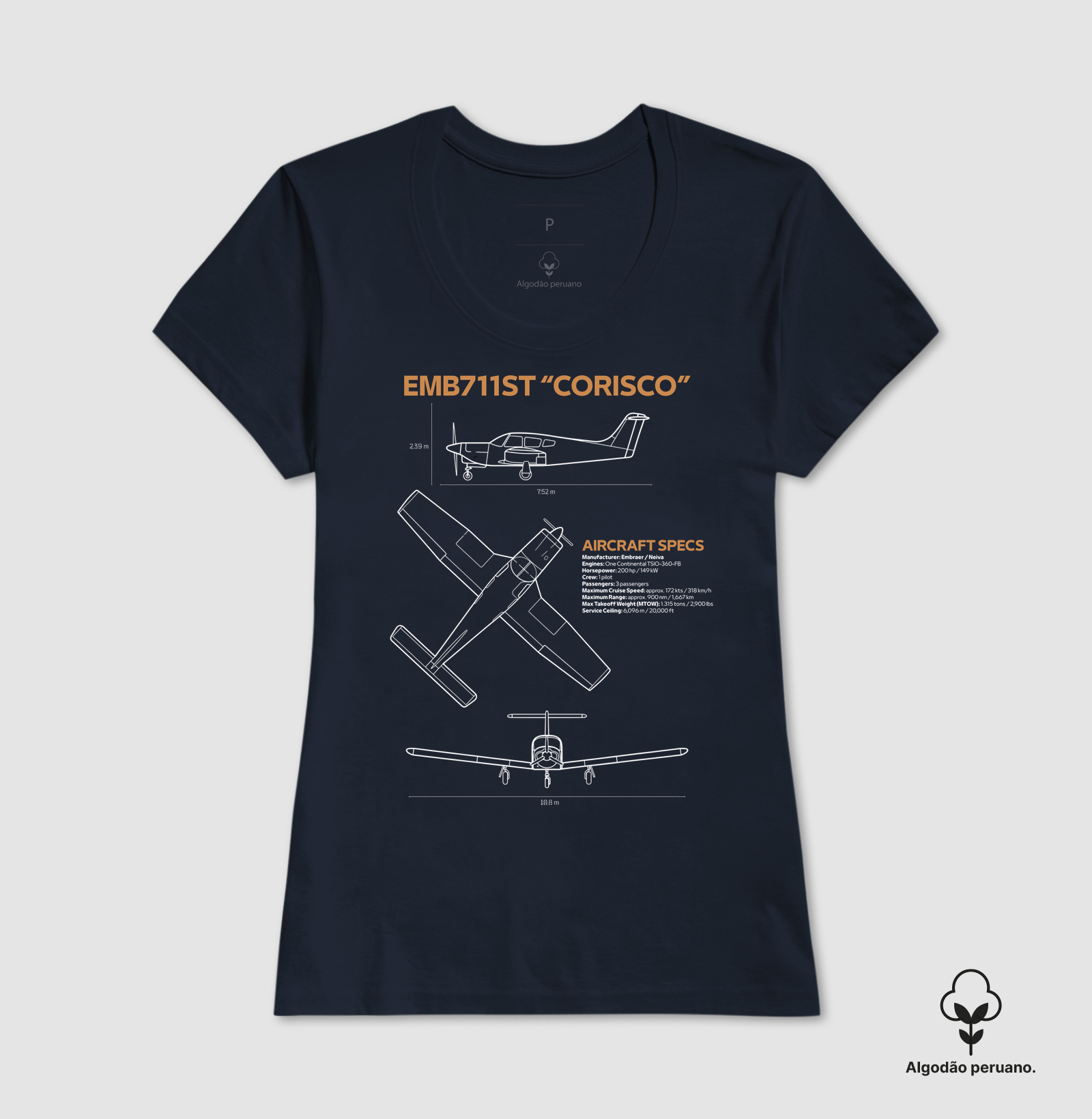 EMB 711ST "Corisco" | Blueprint - Imagem 2