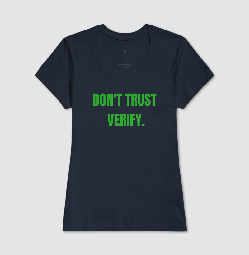 Camiseta Bitcoin Não Confie Verifique - Imagem 9