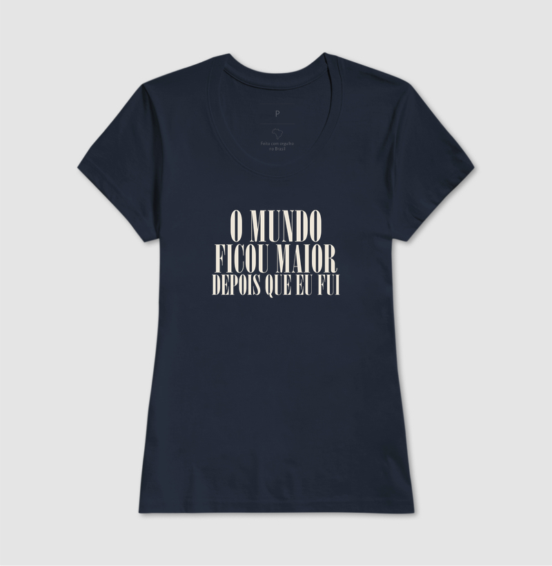 Camiseta O Mundo Ficou Maior - Imagem 5