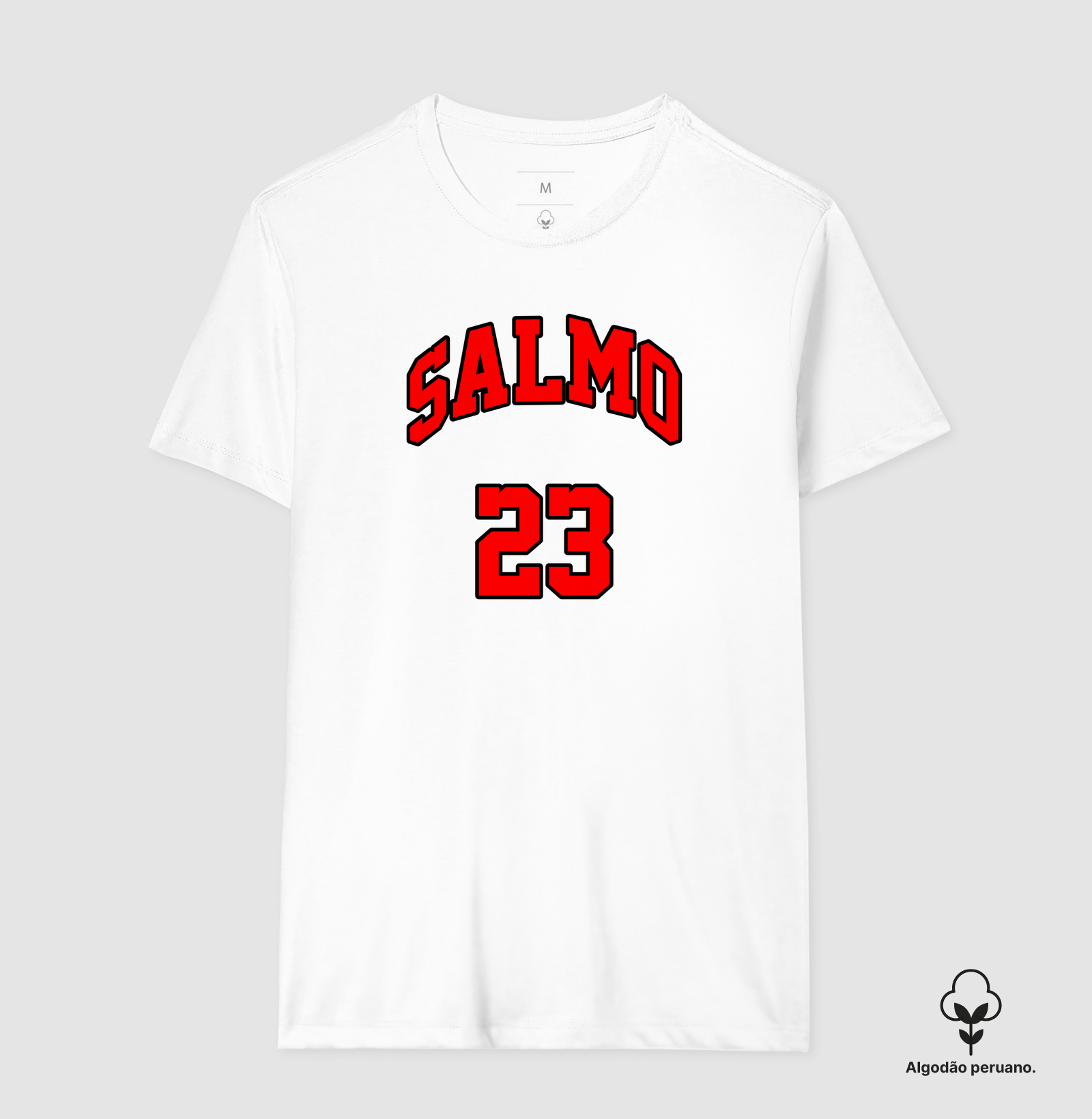 Camiseta Algodão Peruano Cristã Salmo 23 - Imagem 7