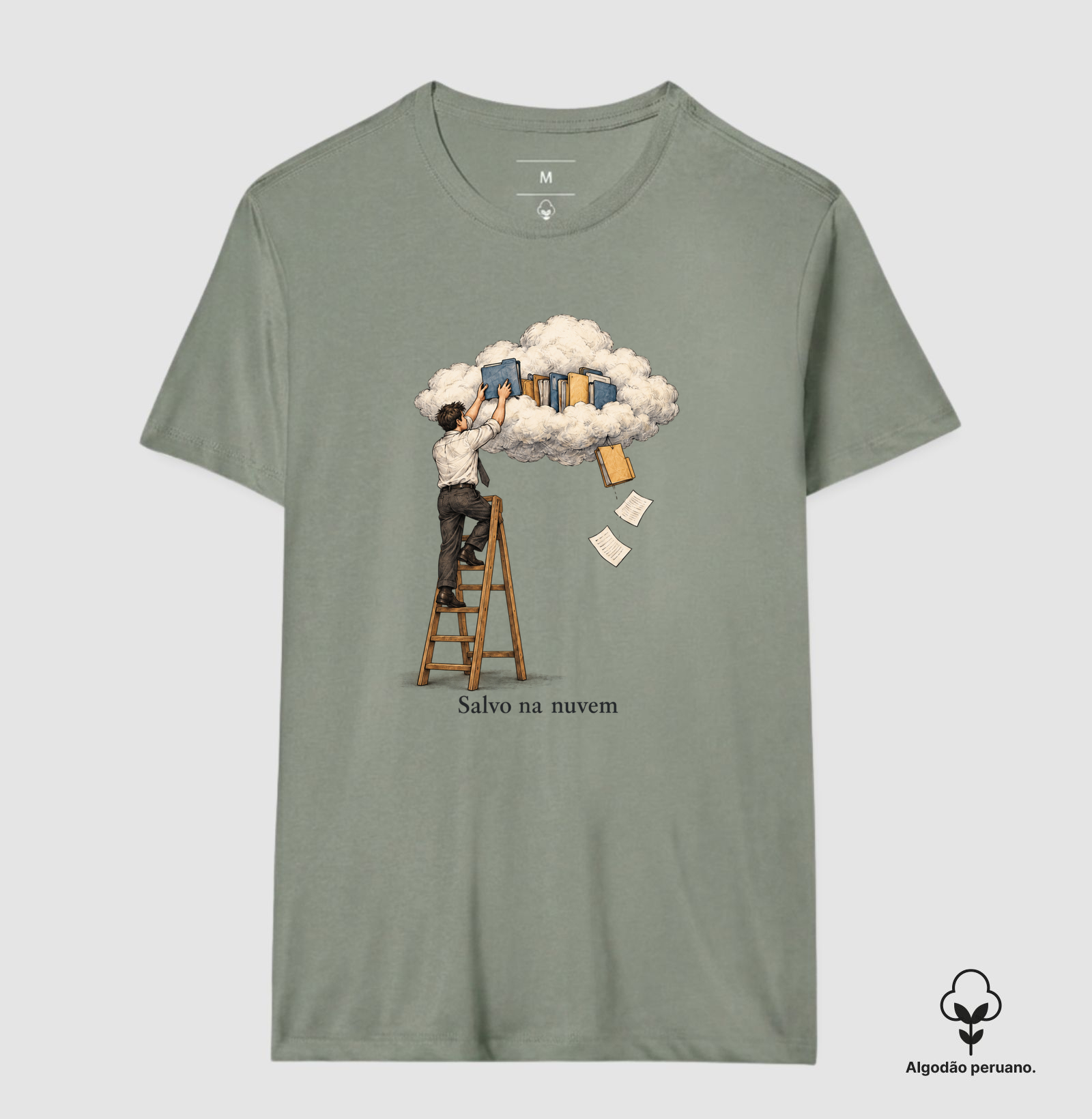 Camiseta salvo na nuvem - Imagem 3