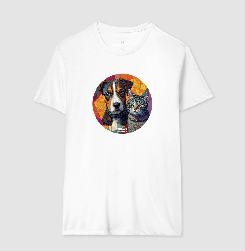Cachorro e gato mosaico em círculo - Imagem 5