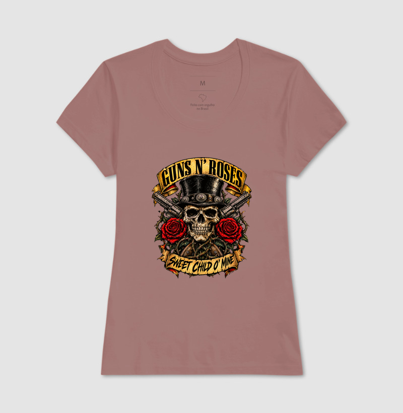 Camiseta Rock Caveira e Rosas Vintage – Skull Rock Rebelde - Imagem 17