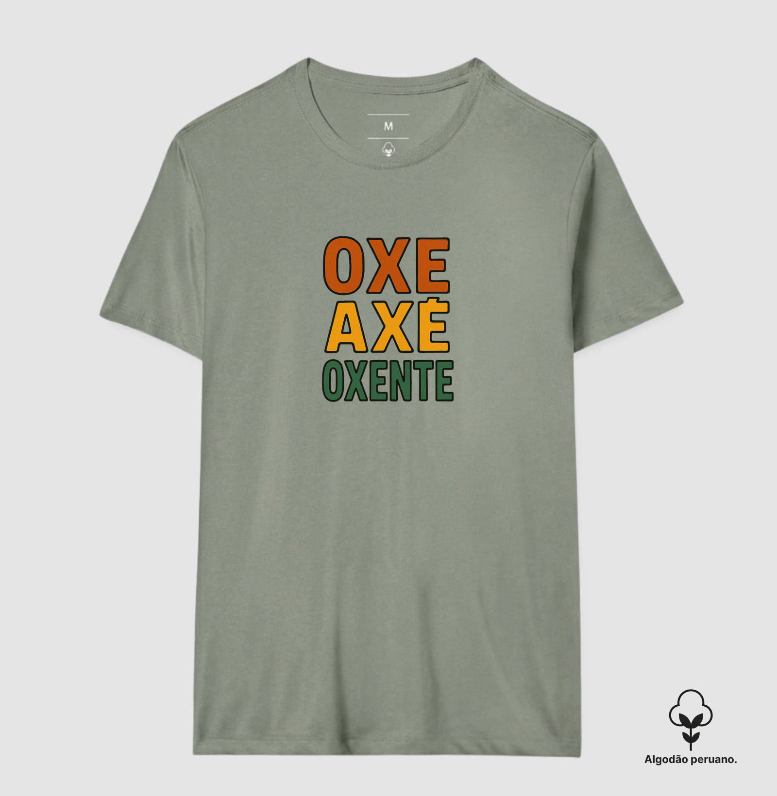 Camiseta Oxe, Axé, Oxente! Coleção Baianês. Masculina e Feminina. Algodão Peruano. - Imagem 5