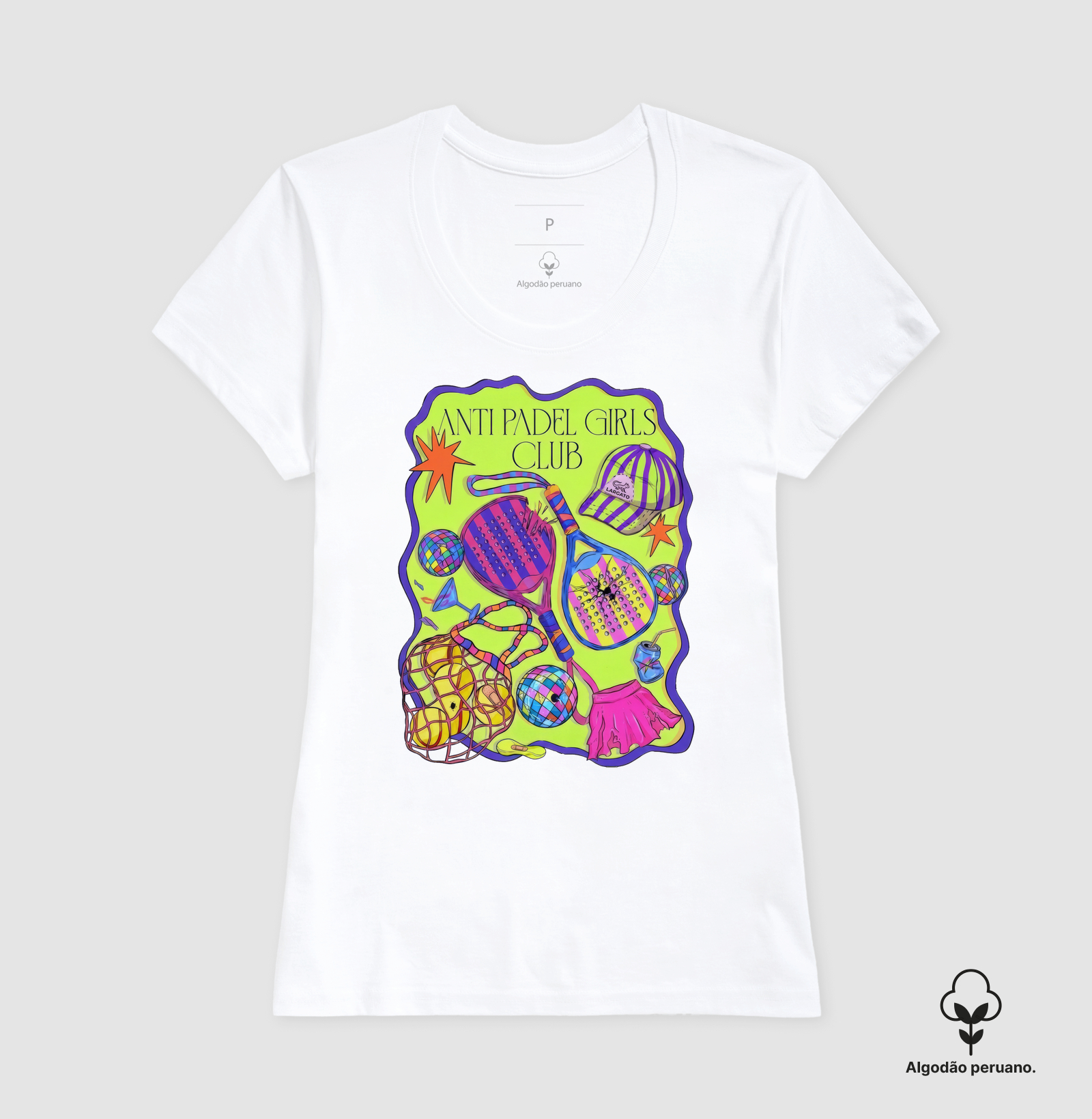 Camiseta Feminina Anti Padel Girls Club Retrô - Imagem 7