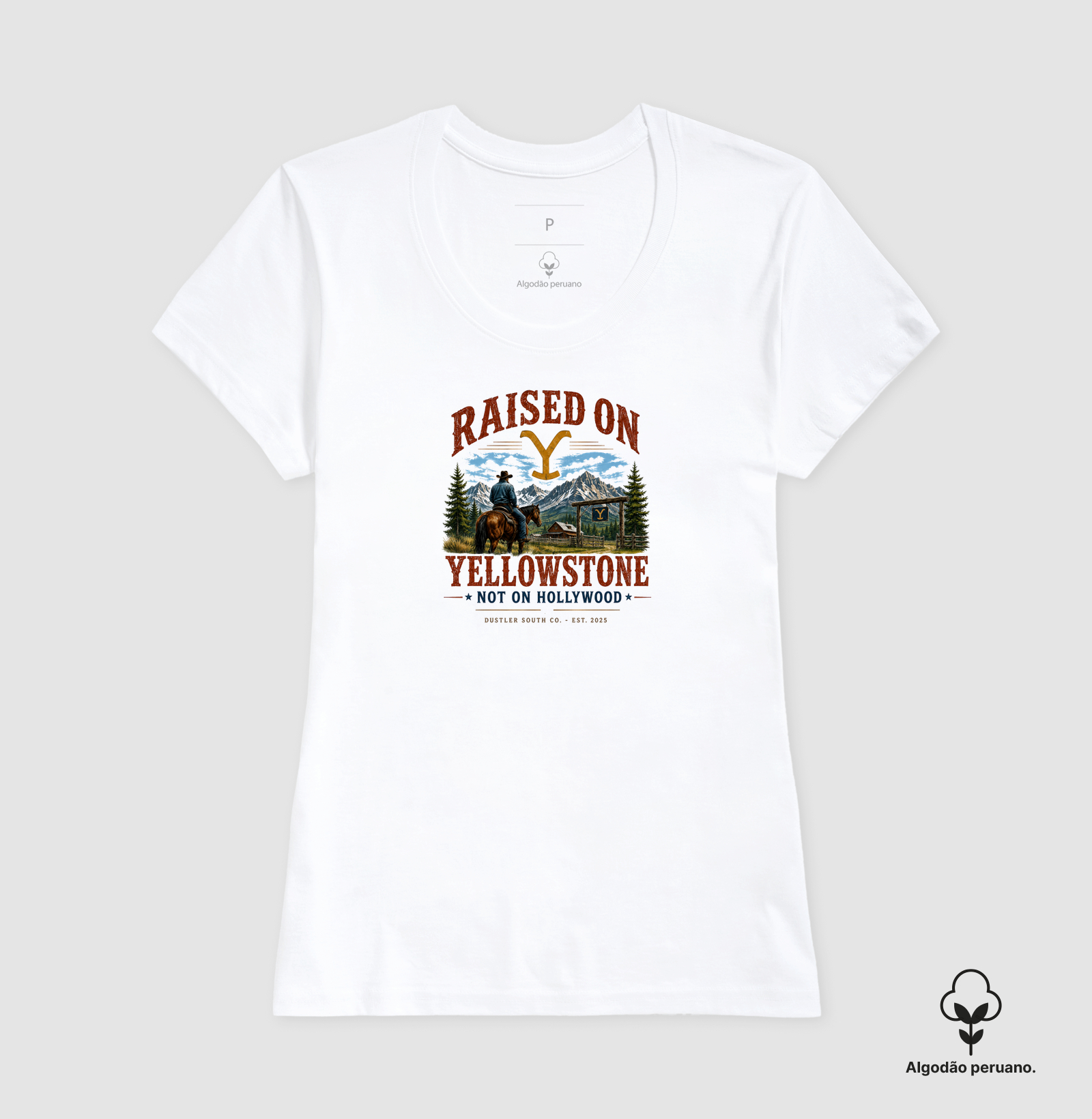 Baby Look Feminina Raised on Yellowstone Dustler South Co. - Imagem 2