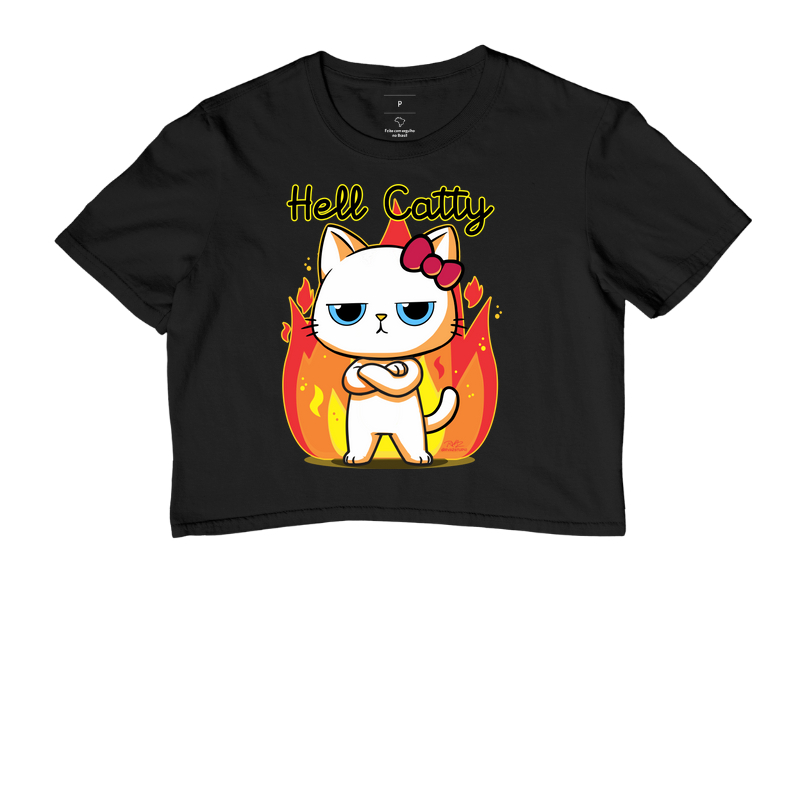 Camiseta Gato Sincero Hell Catty - Imagem 2