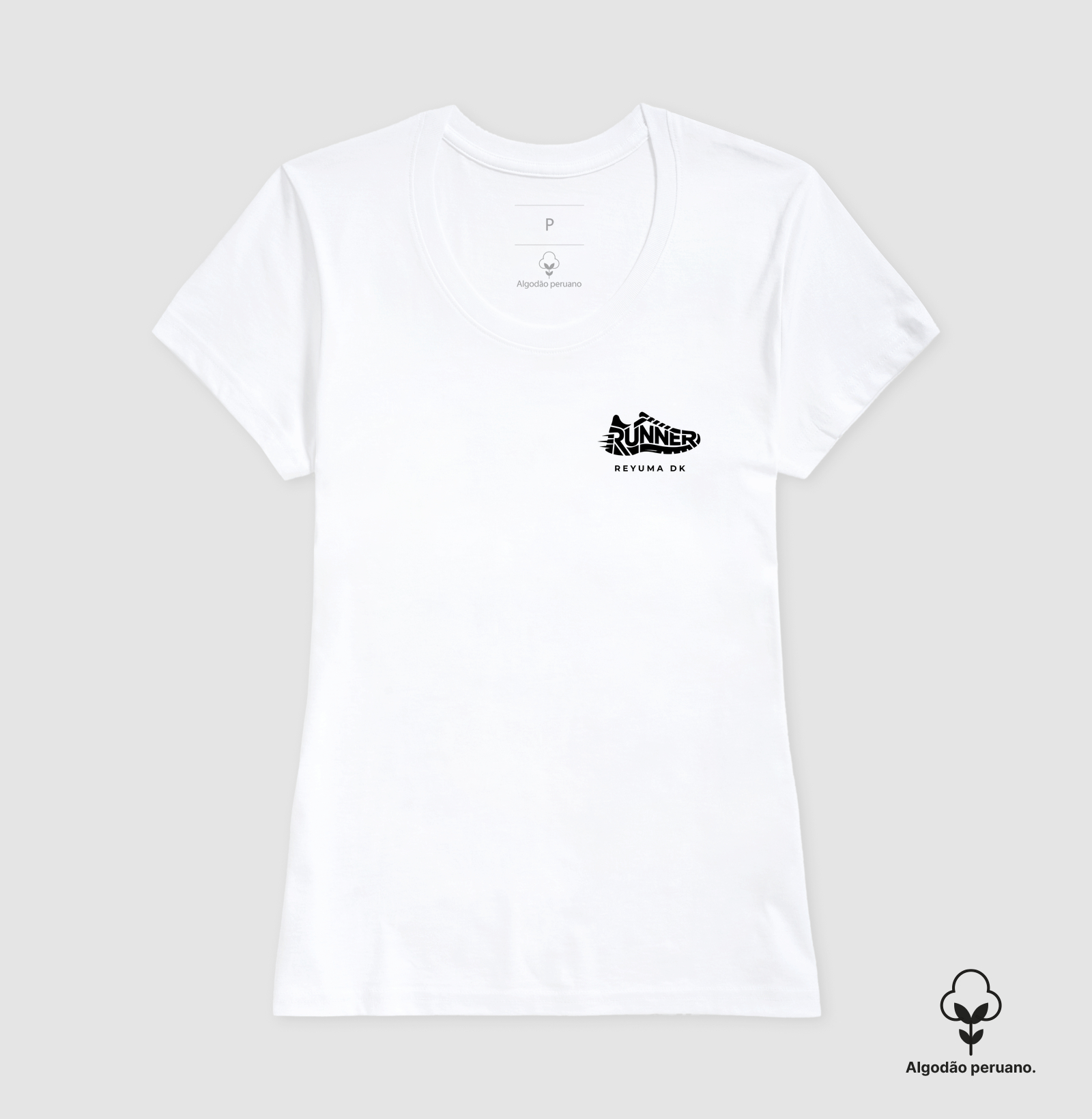 Camiseta Masculina, Feminina, Babylook e Unissex de Algodão Peruano Corrida "Runner – Shoes"  - Imagem 9