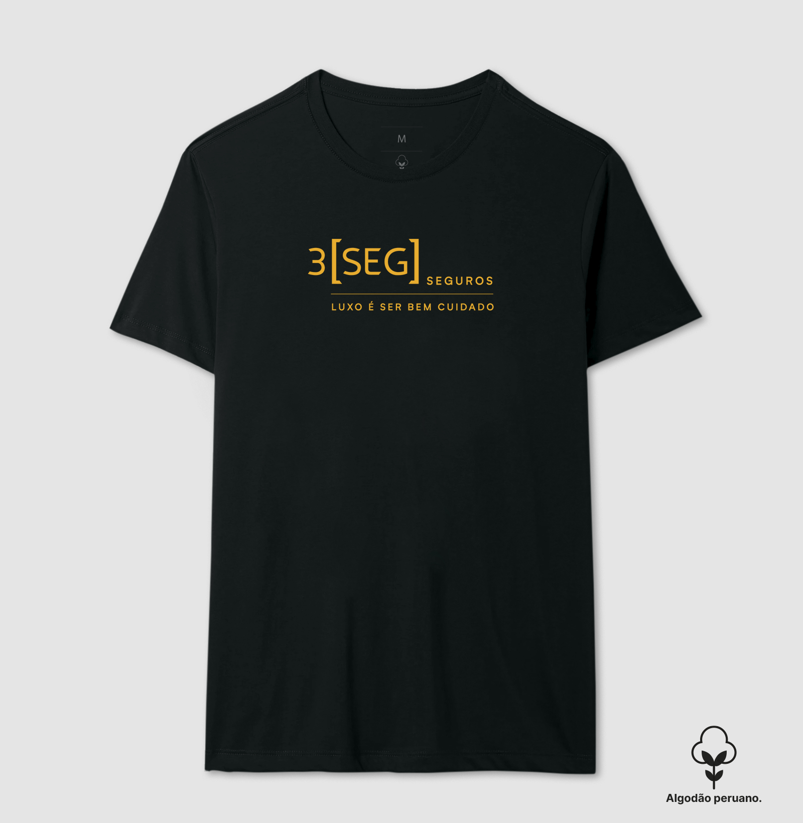3SEG LUXO É SER BEM CUIDADO Camiseta Algodão Peruano - Imagem 3