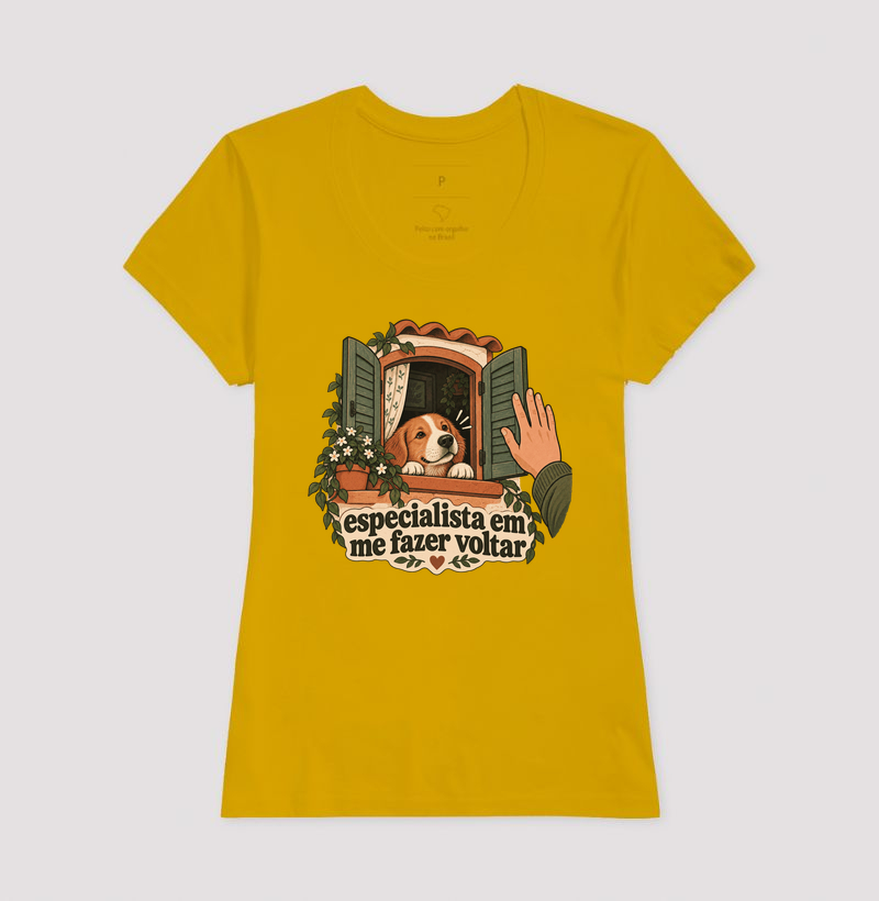 Camiseta Cachorro "especialista em me fazer voltar" | Pelo & Pano - Imagem 15