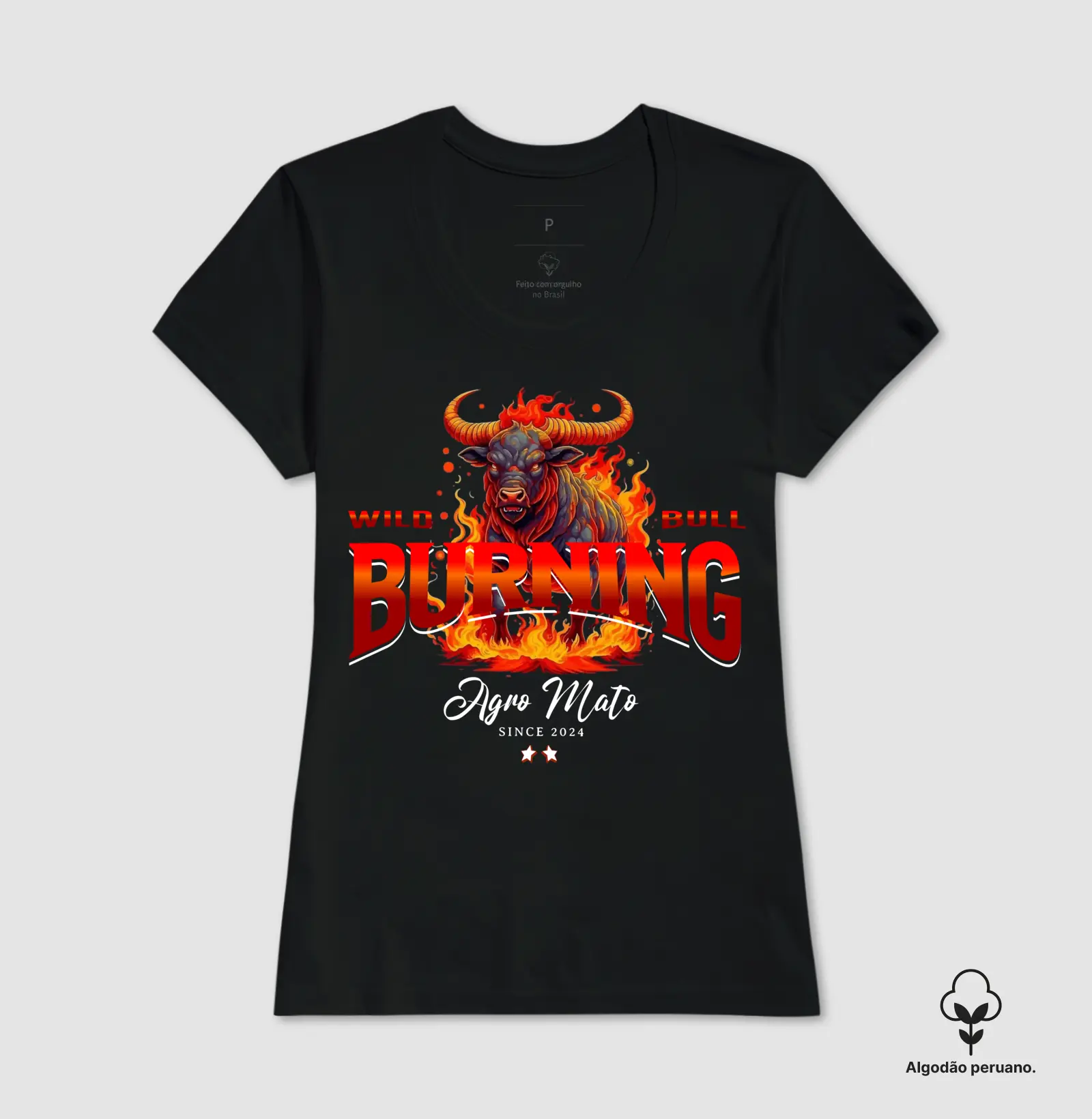 Camiseta Algodão Peruano Wild Bull - Imagem 3