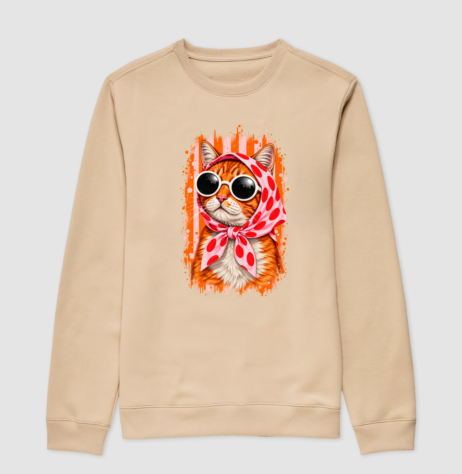 Gato Fashion Retrô Laranja  - Imagem 3