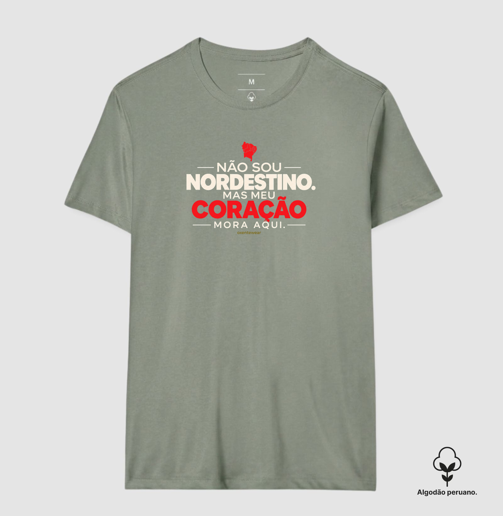 Camiseta Não sou Nordestino mas meu Coração mora aqui (2) |OxenteWear - Imagem 8