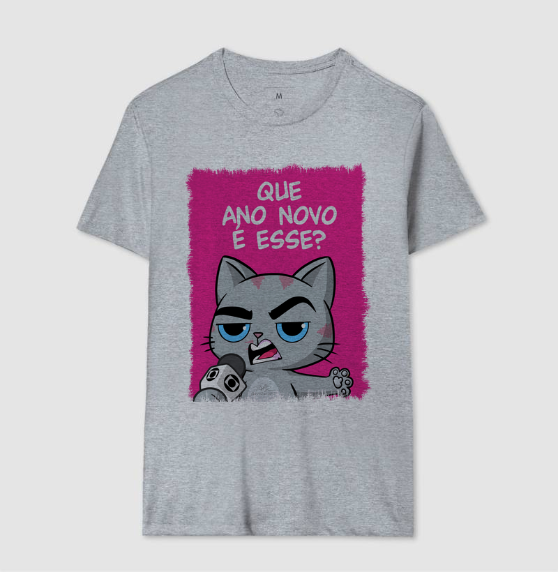 Camiseta Gato Sincero Q Ano Novo é esse? - Imagem 8