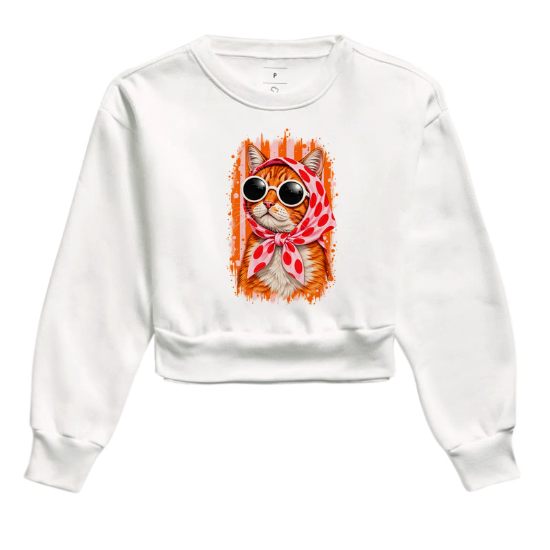 Gato Fashion Retrô Laranja  - Imagem 3