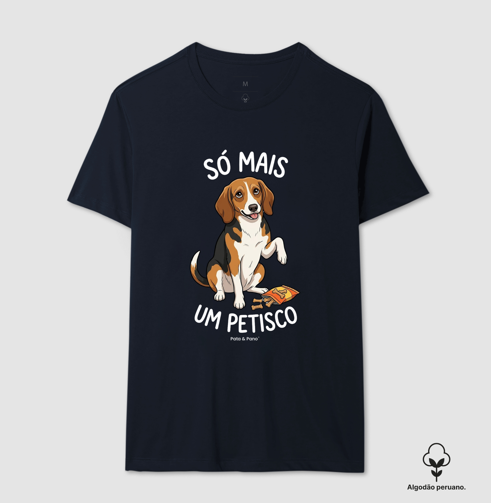 CAMISETA ALGODÃO PERUANO BEAGLE PETISCO - Imagem 7