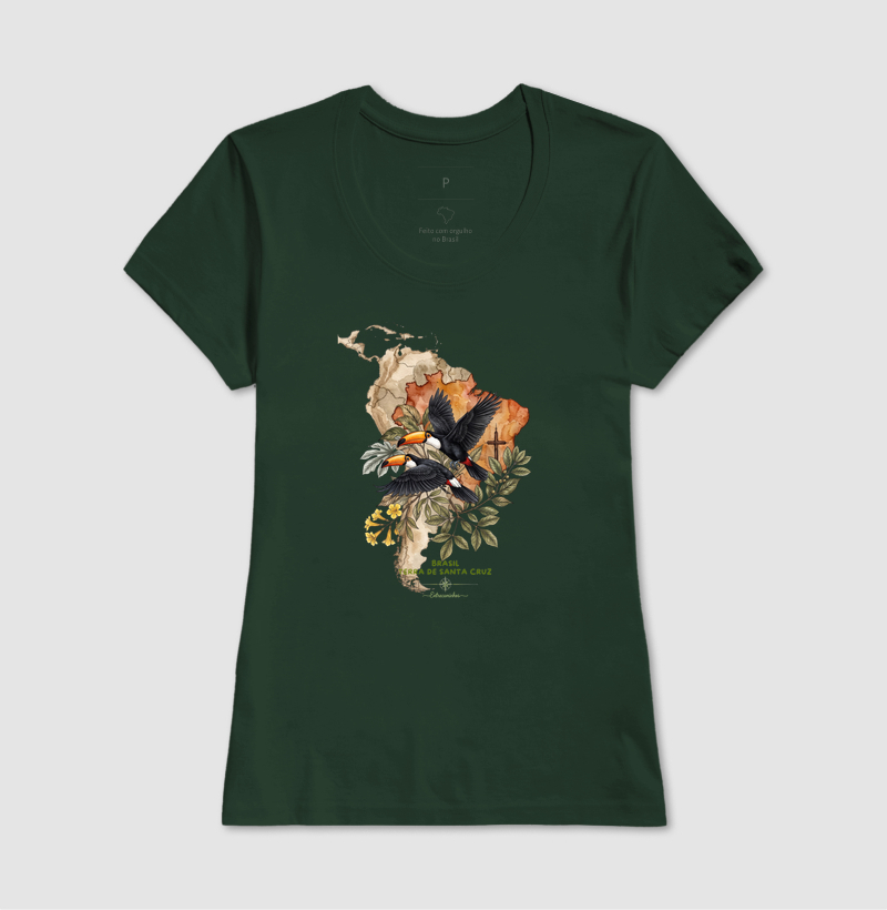 Camiseta Tucanos & Ipê - Brasil Terra de Santa Cruz - Fé, História e Natureza - Imagem 13