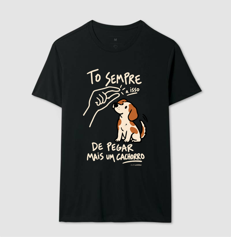 Camiseta Tô Sempre a Isso de Pegar Mais um Cachorro - Imagem 2
