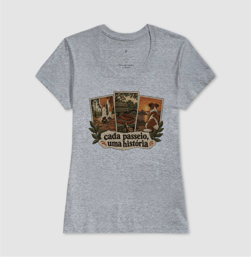 Camiseta Cachorro Memórias "cada passeio, uma história" | Pelo & Pano - Imagem 9
