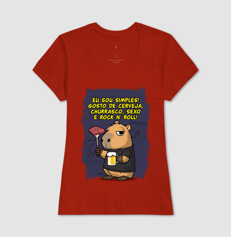 Capivara Rock Simples - Imagem 11