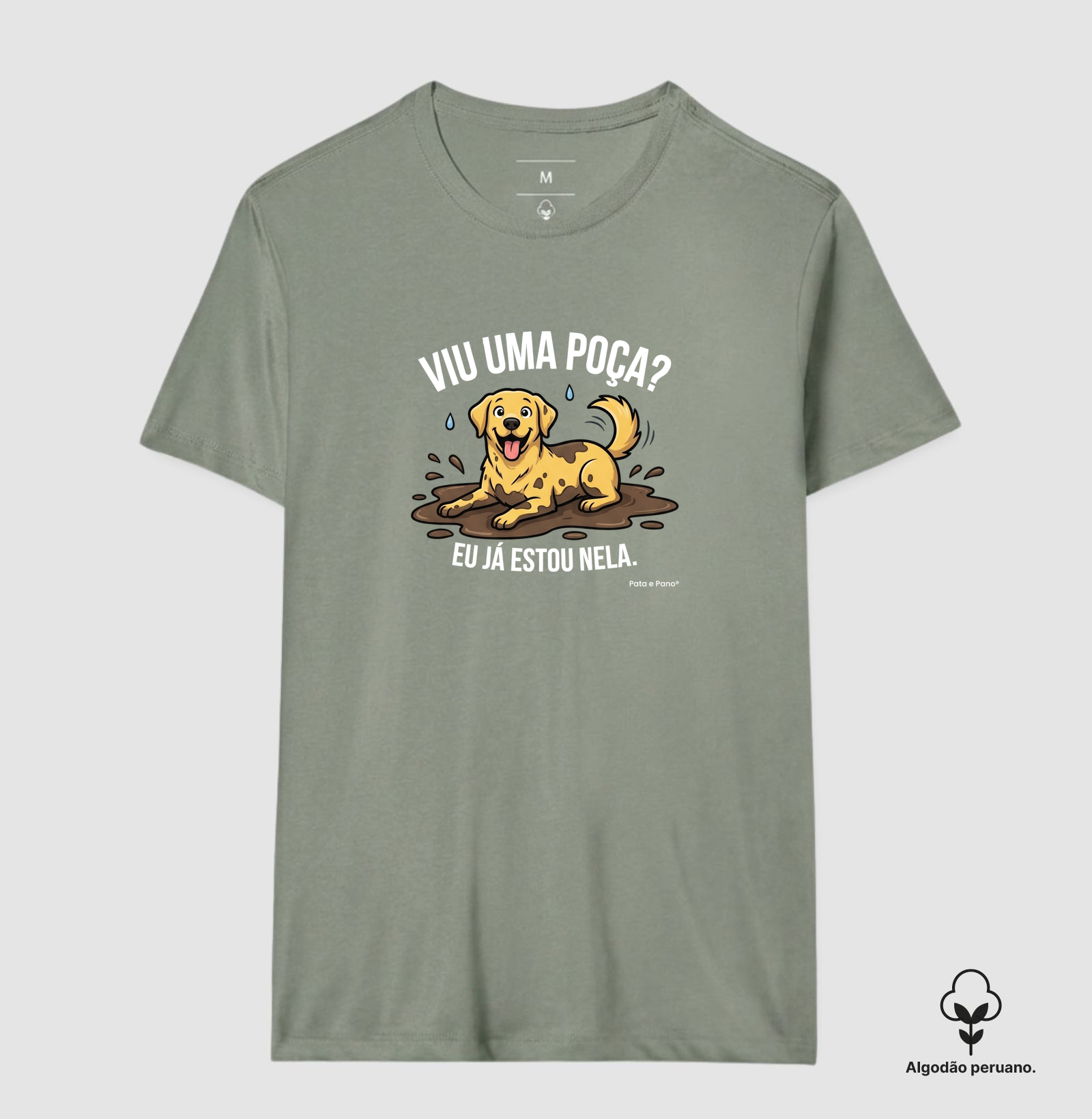 CAMISETA ALGODÃO PERUANO LABRADOR POÇA - Imagem 8