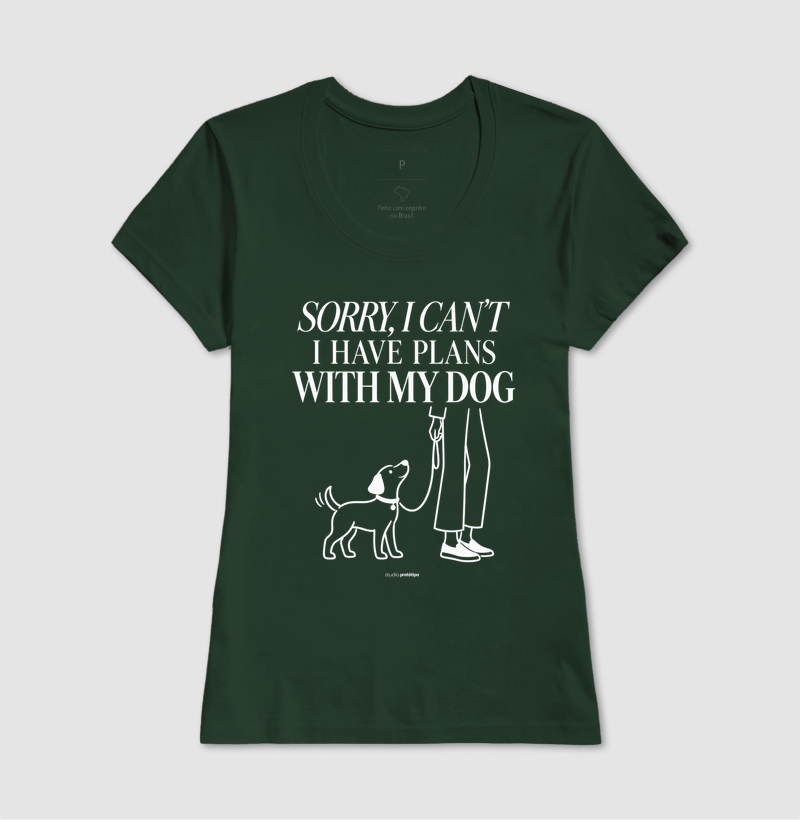 Camiseta Sorry I Can’t, I Have Plans With My Dog - Imagem 13
