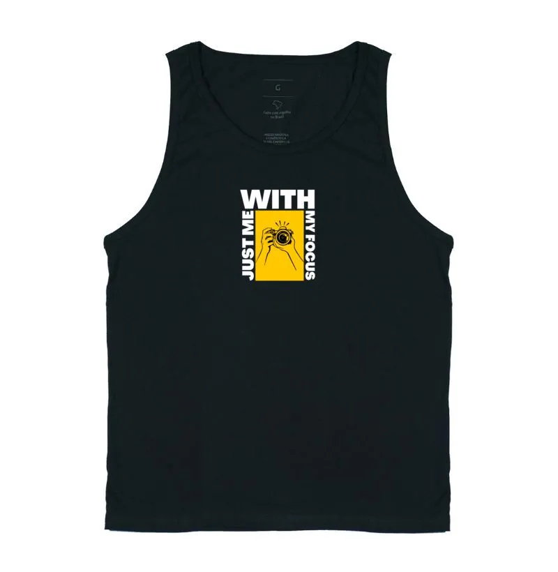 Camiseta regata Just Me with My focus - Imagem 3