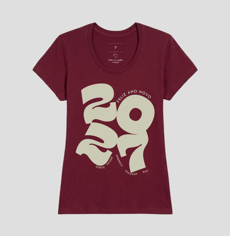 Camiseta 2027 Boas Energias – Feliz Ano Novo - Imagem 17