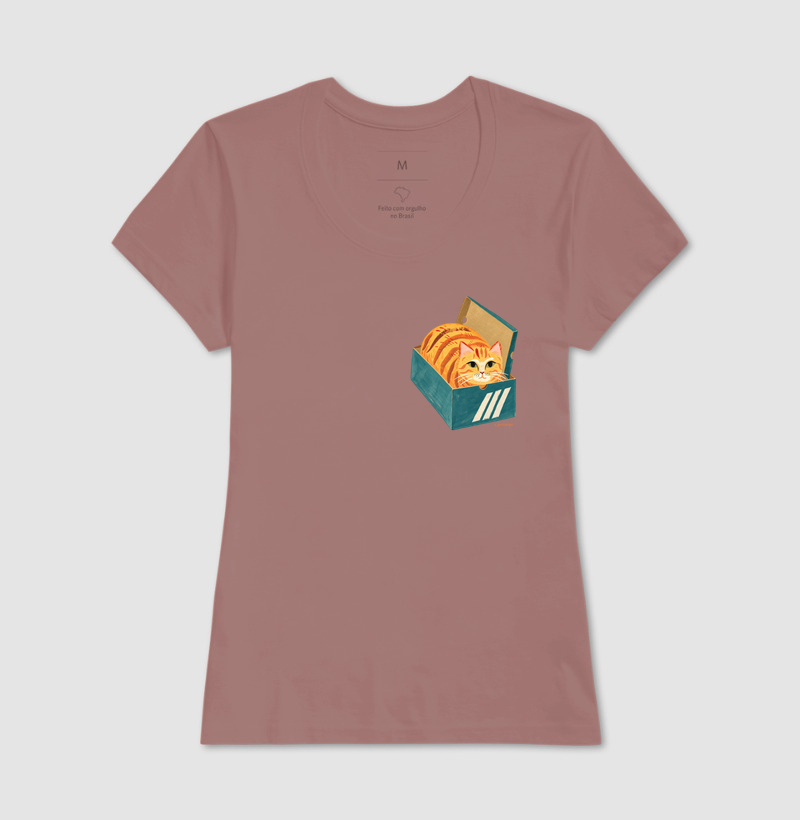 Camiseta Gato na Caixa de Sapato - Imagem 17