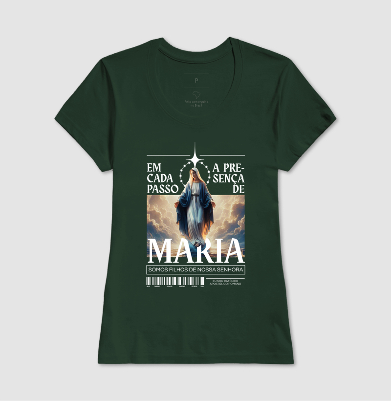 Camiseta Em Cada Passo A Presença de Maria - Imagem 11