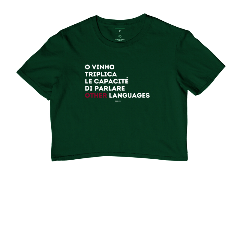 Camiseta Cropped O Vinho Triplica  - Imagem 5