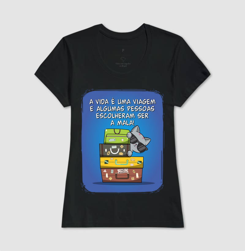 Camiseta Gato Sincero Mala - Imagem 3