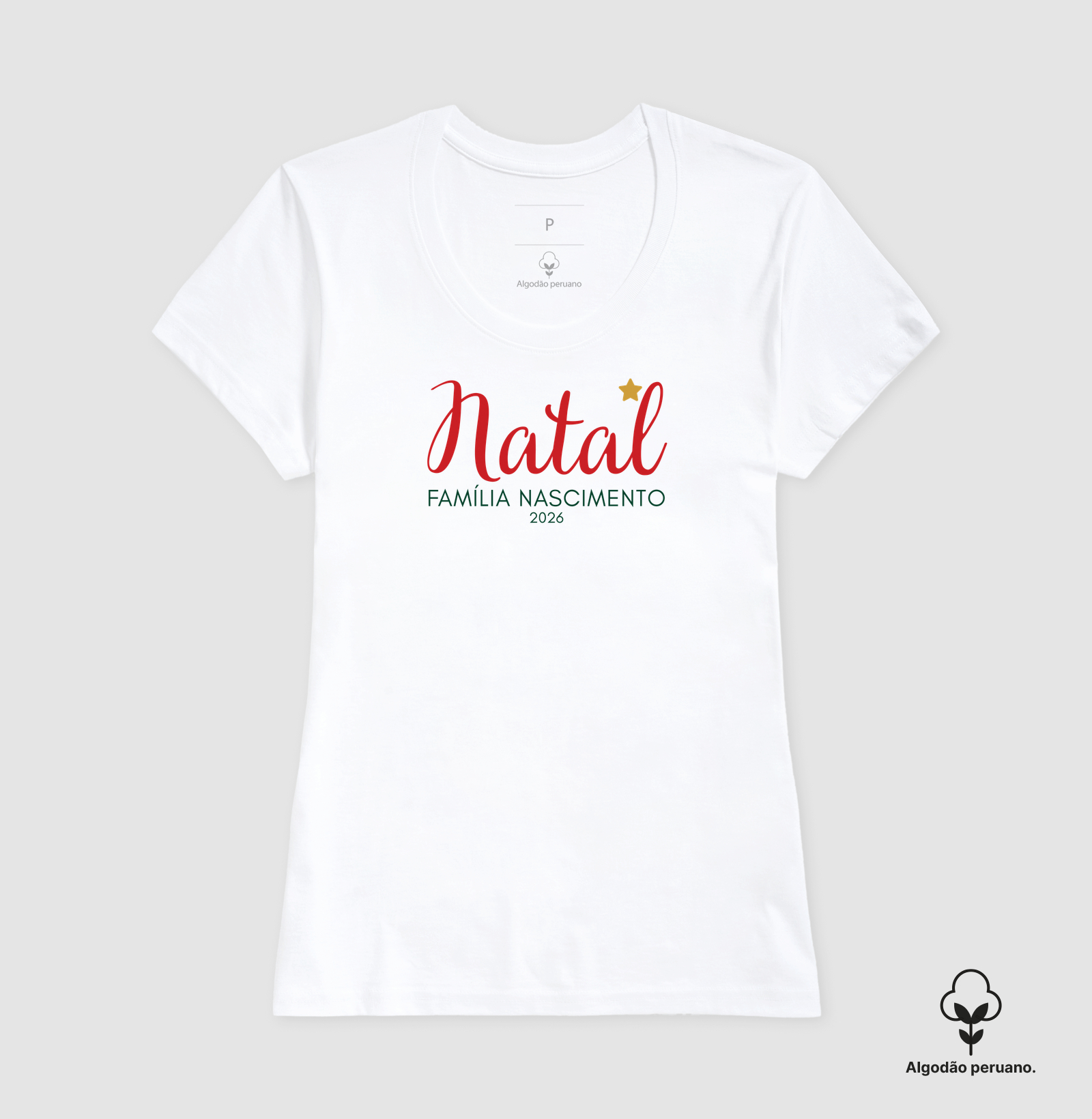 Natal - Família Nascimento - 2026 (algodão peruano) - Imagem 8