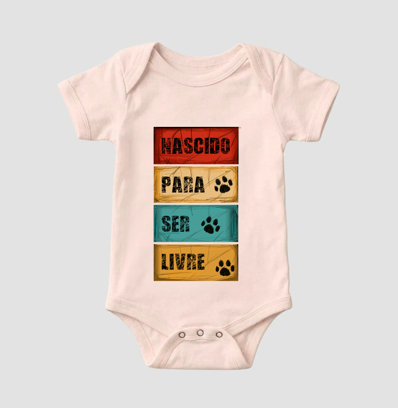 Body Infantil Nascido para Ser Livre - Imagem 5