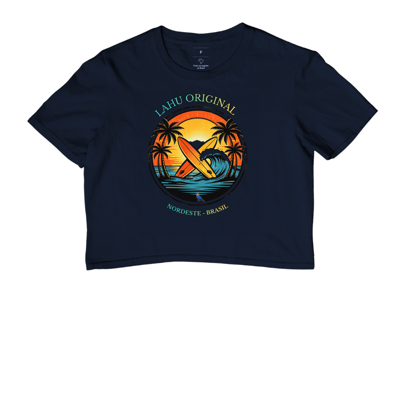 “Sinta a energia das ondas nordestinas com a estampa Lahu Original. Cores vibrantes, estilo surf e alma brasileira — feita para quem carrega o sol e o mar no coração. Vista o Nordeste, vista Lahu!” - Imagem 4