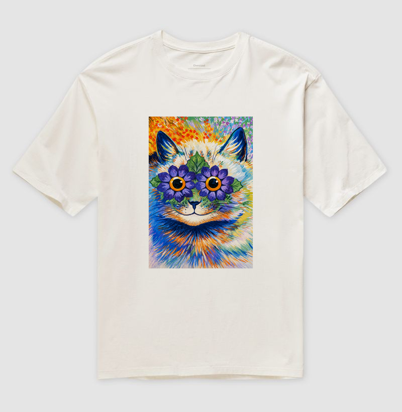 Psychedelic Flower Cat -  Louis Wain - Imagem 4