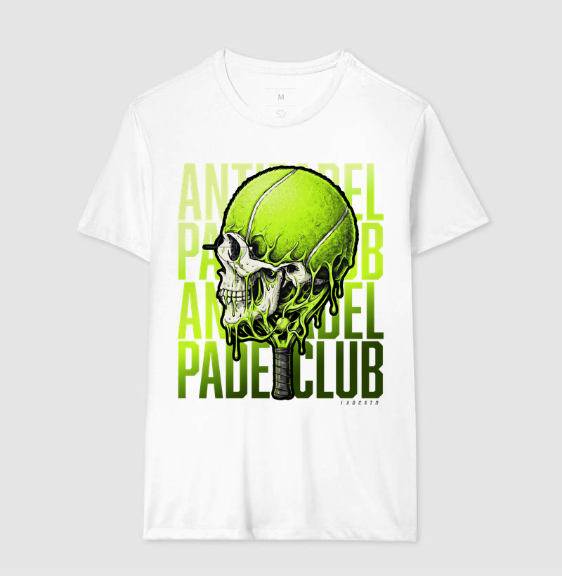 Camiseta Anti-Padel Caveira Verde - Imagem 4