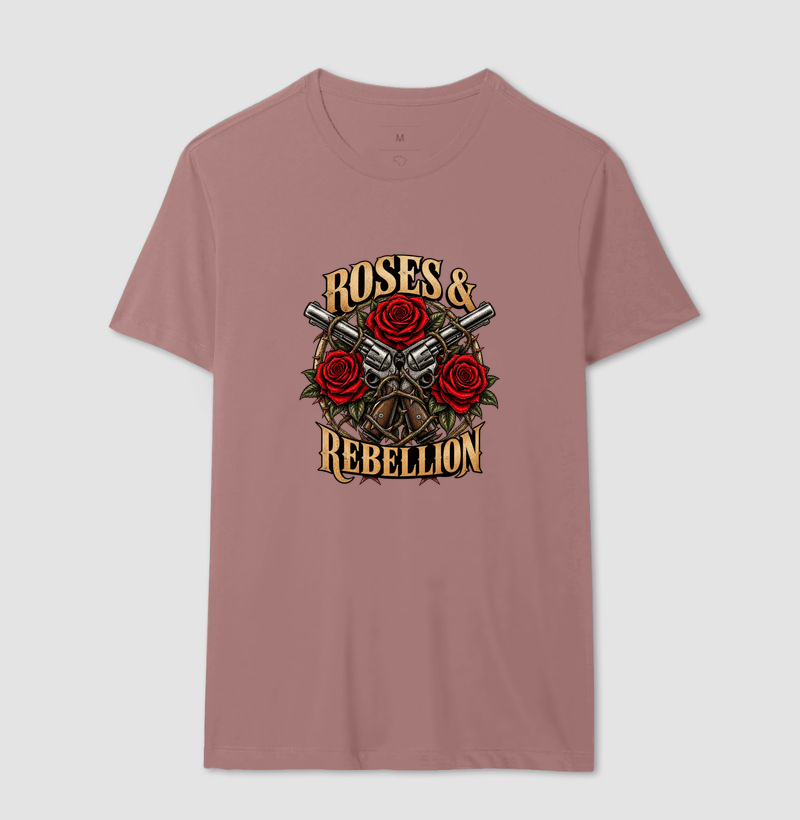 Camiseta Rock Vintage Roses & Rebellion - Imagem 16