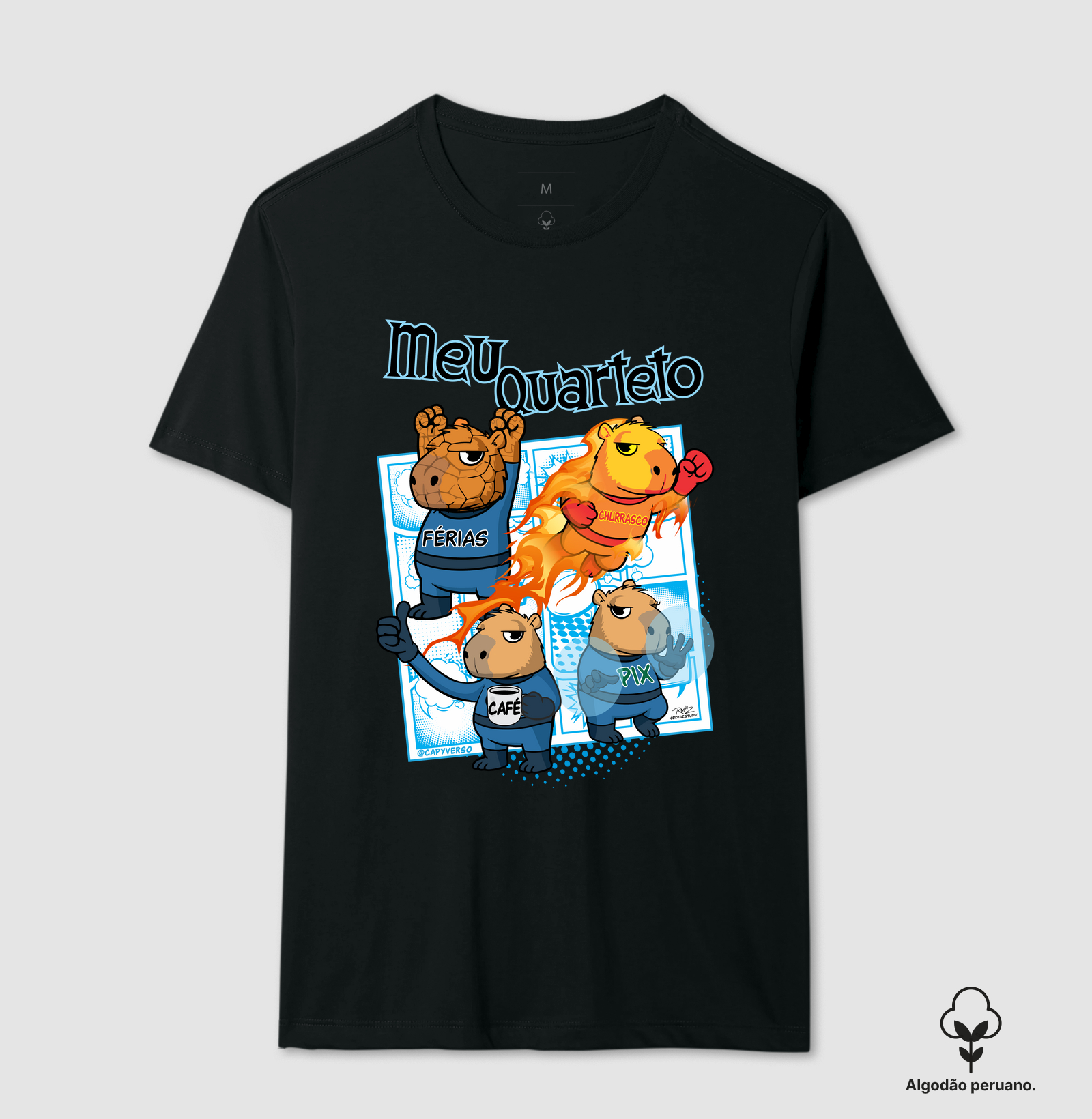 Camiseta Capivara Quarteto - Imagem 3