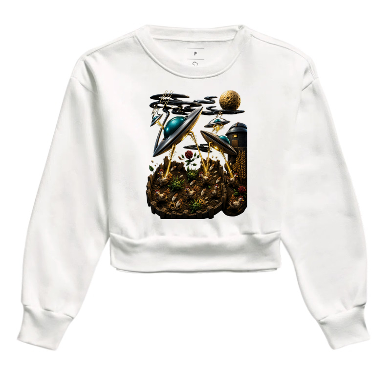 Cropped Moletom Atack Alien - Imagem 6